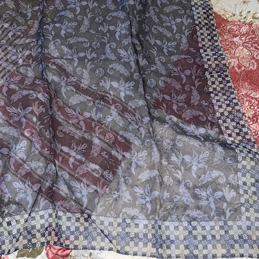 Hand Rolled Italy Vintage Silk Scarf Italca 20” square